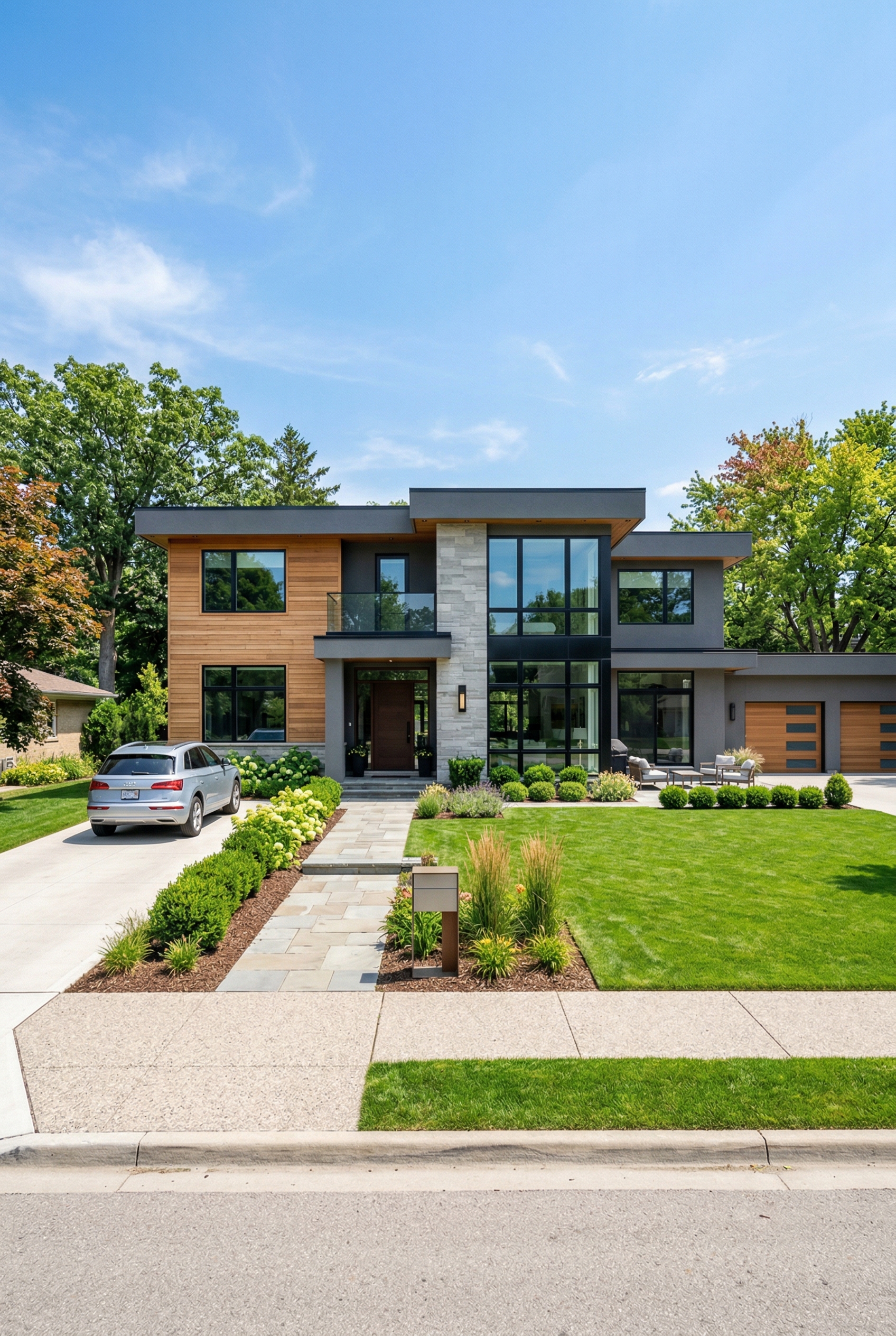 Modern home exterior