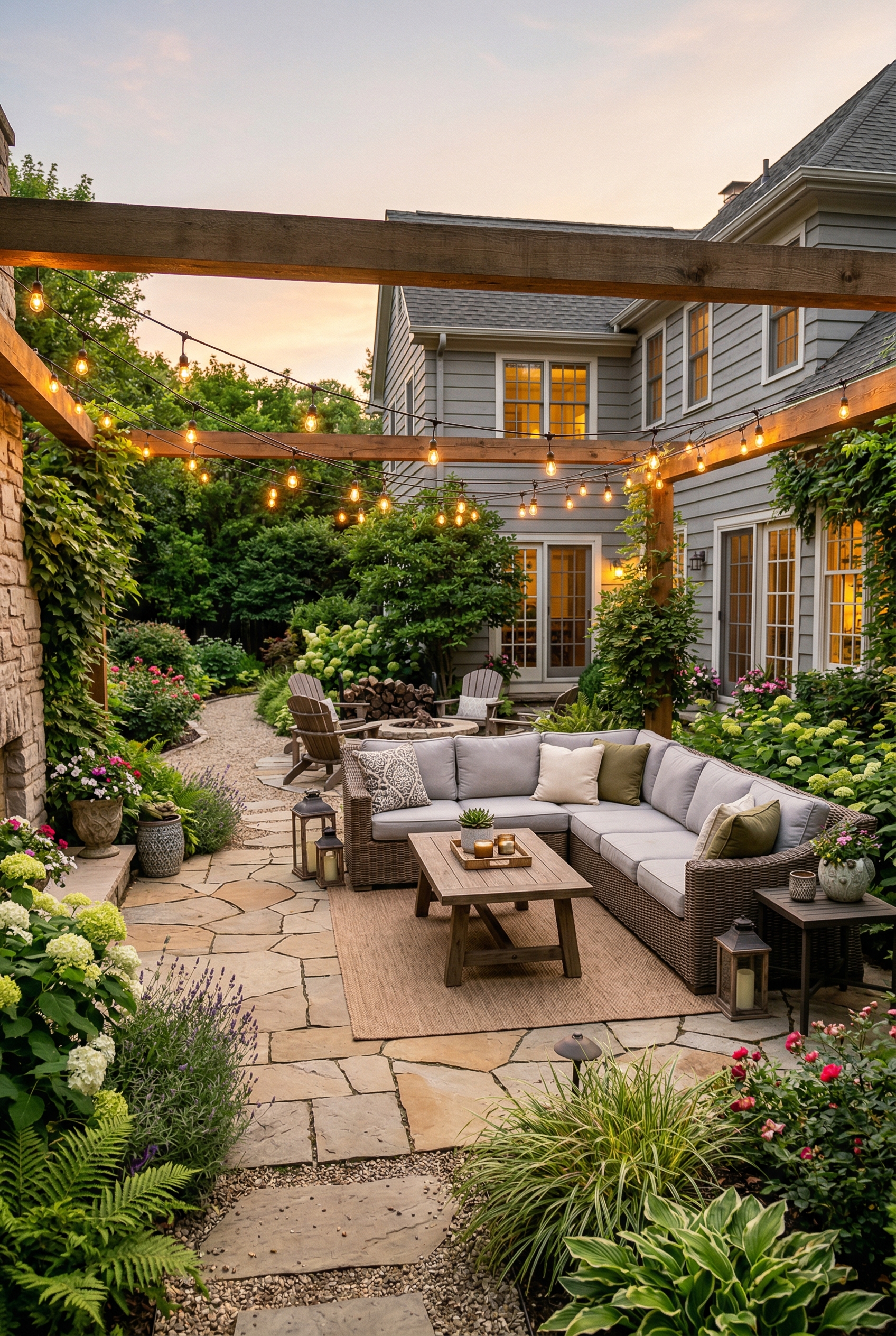 Backyard patio